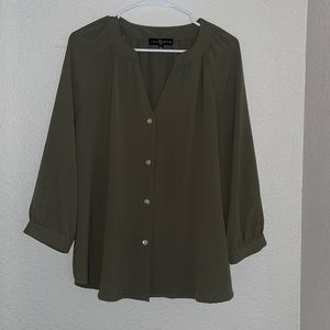 Dressy Green Mid long sleeve Shirt